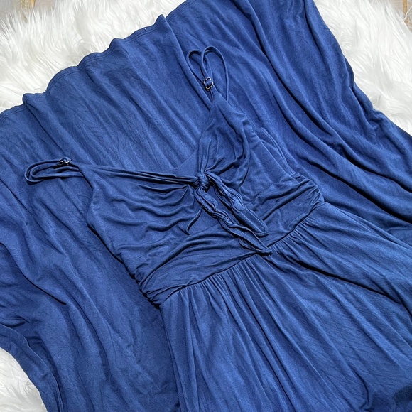 EUC. Moulinette Soeurs {Anthropologie} Blue Super Soft Maxi Dress + Pockets | XS - Picture 3 of 14